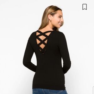 Love Ellie Mia Black Detail Sweater size Large